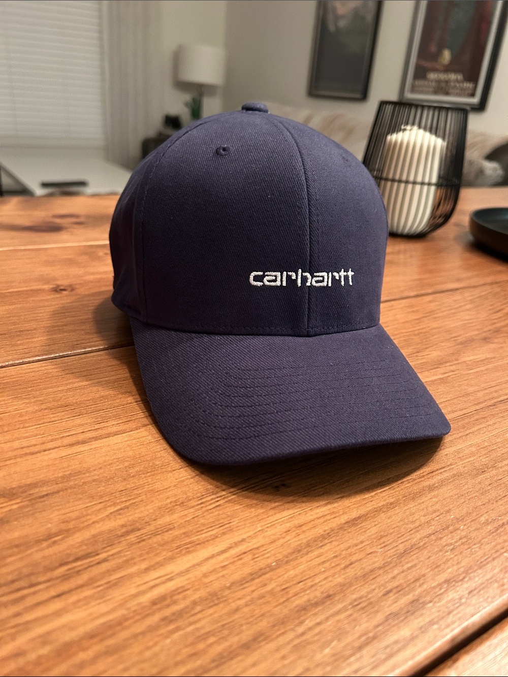 Carhartt WIP Navy Embroidered Logo flexfit Cap